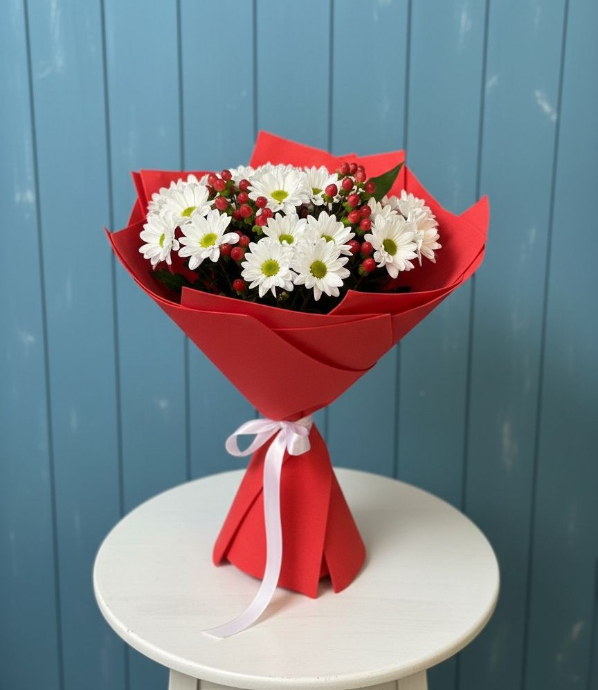 Букет цветов из: Хризантемы в Сургуте