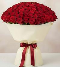 Букет 101 Красная роза Милано в Сургуте