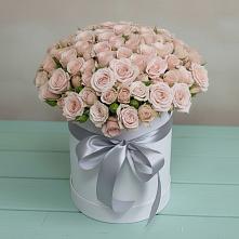 Цветочная композиция из Розы в шляпной коробке #REPLACE_PRED# Сургуте