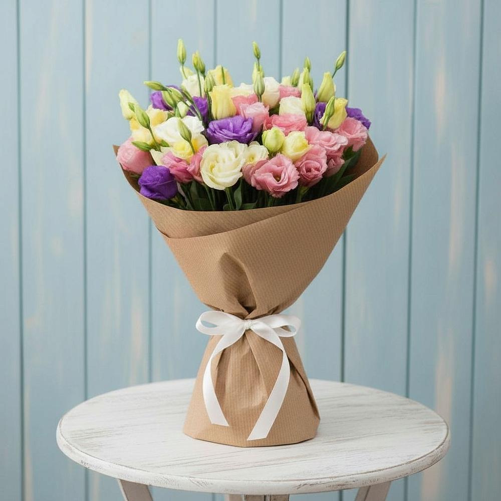 Букет цветов из: Лизиантусы в Сургуте