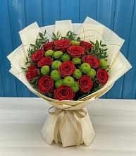 Букет цветов из:  Розы и Хризантемы в Сургуте