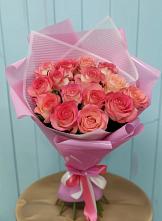 Букет 15 Розовых роз Равель #REPLACE_PRED# Сургуте