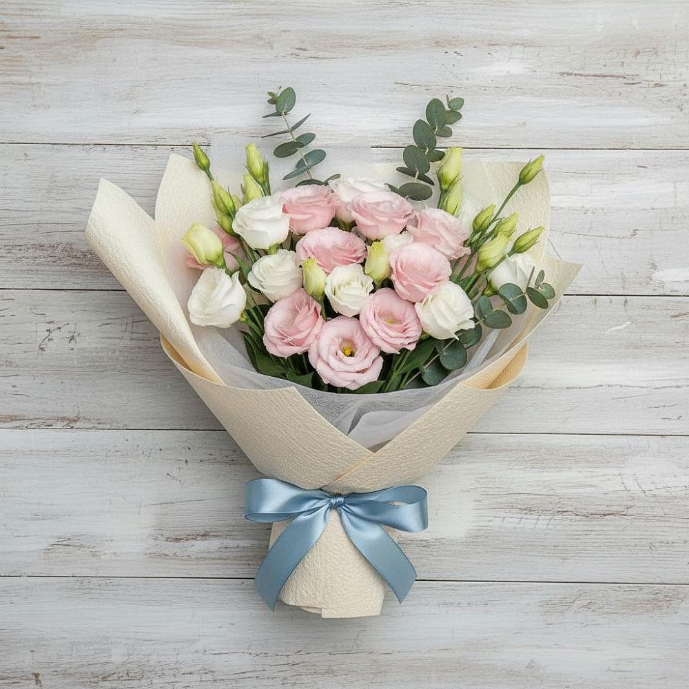 Букет цветов из: Лизиантусы в Сургуте